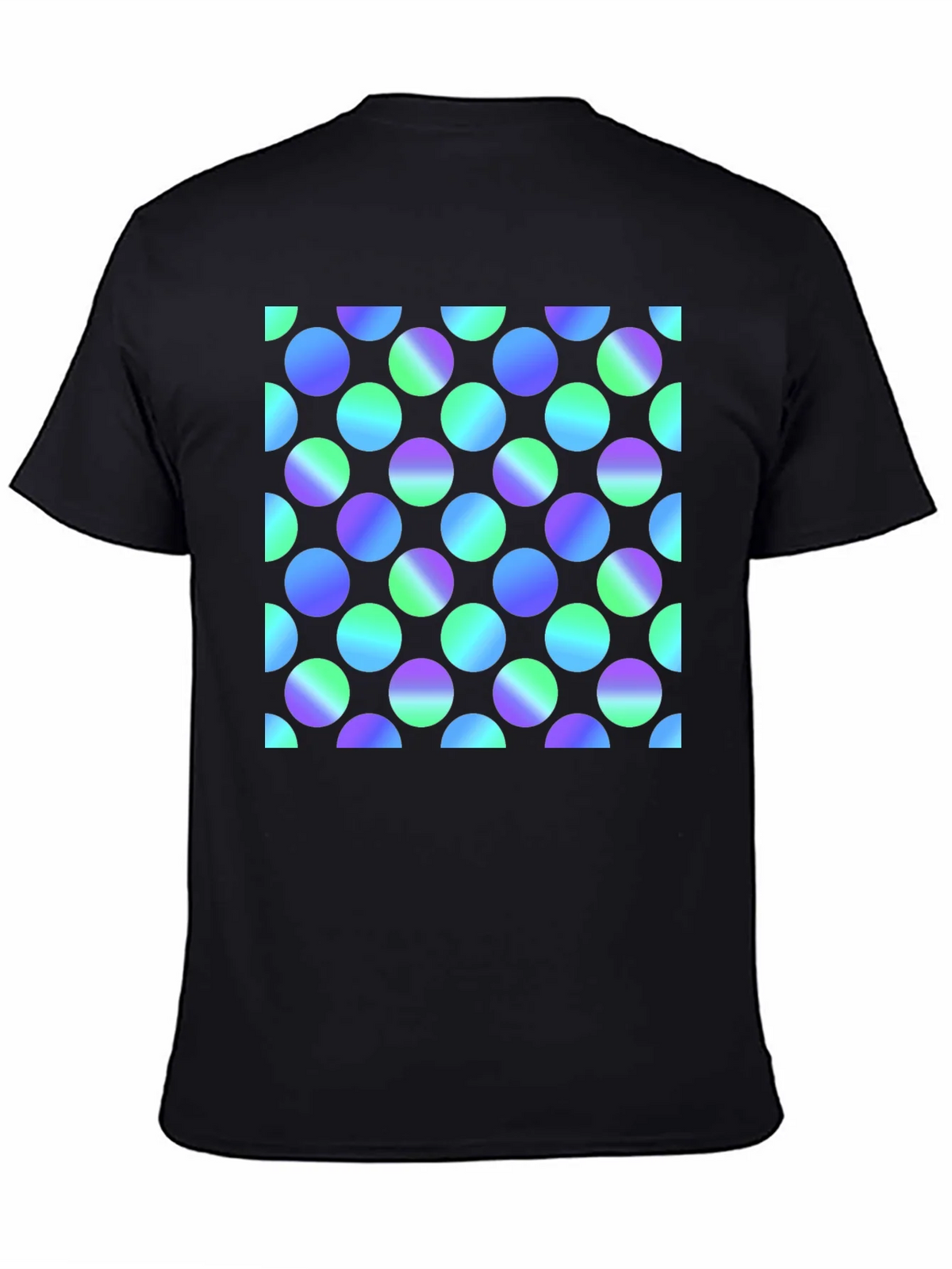 Retro Polka Dot Black T-Shirt product image 4