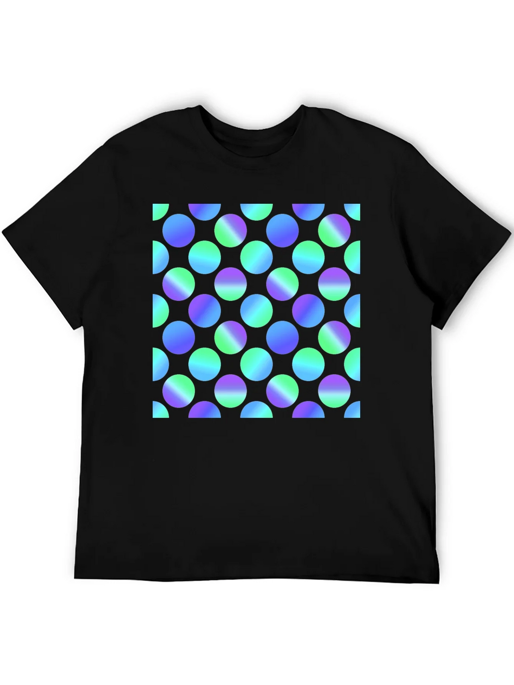 Retro Polka Dot Black T-Shirt product image 5