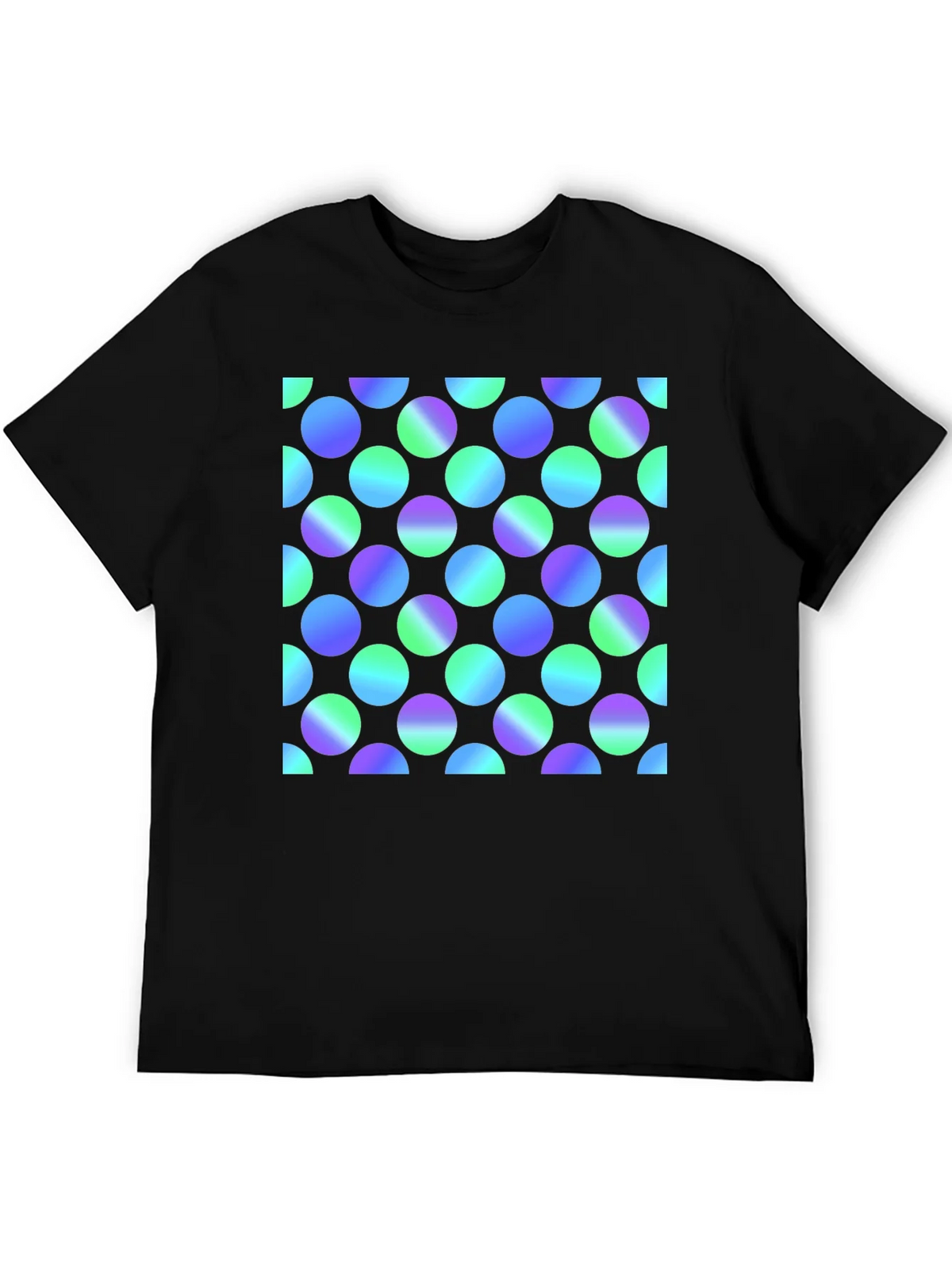 Retro Polka Dot Black T-Shirt product image 5