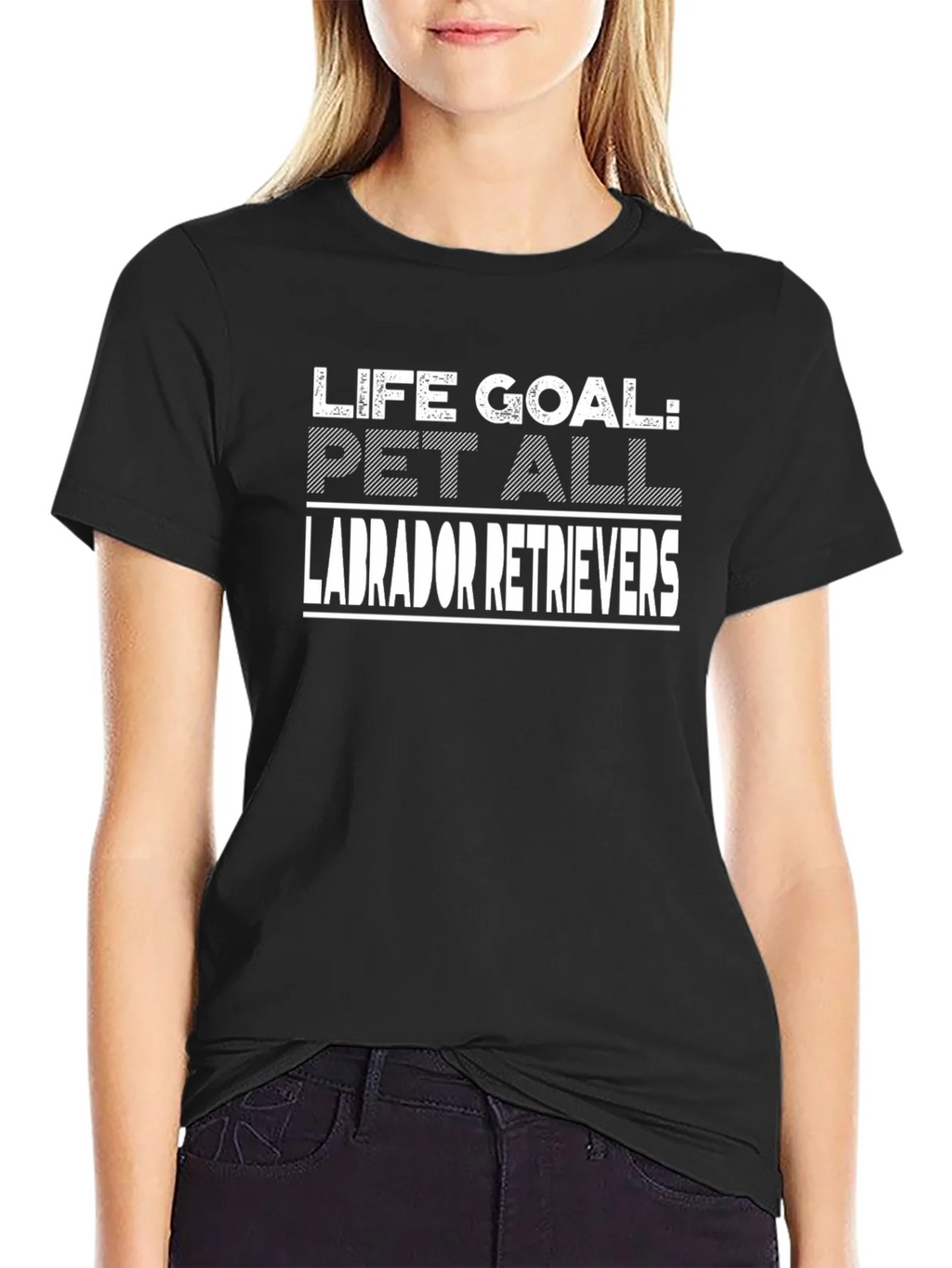 Life Goal: Pet All Labrador Retrievers T-Shirt product image 2