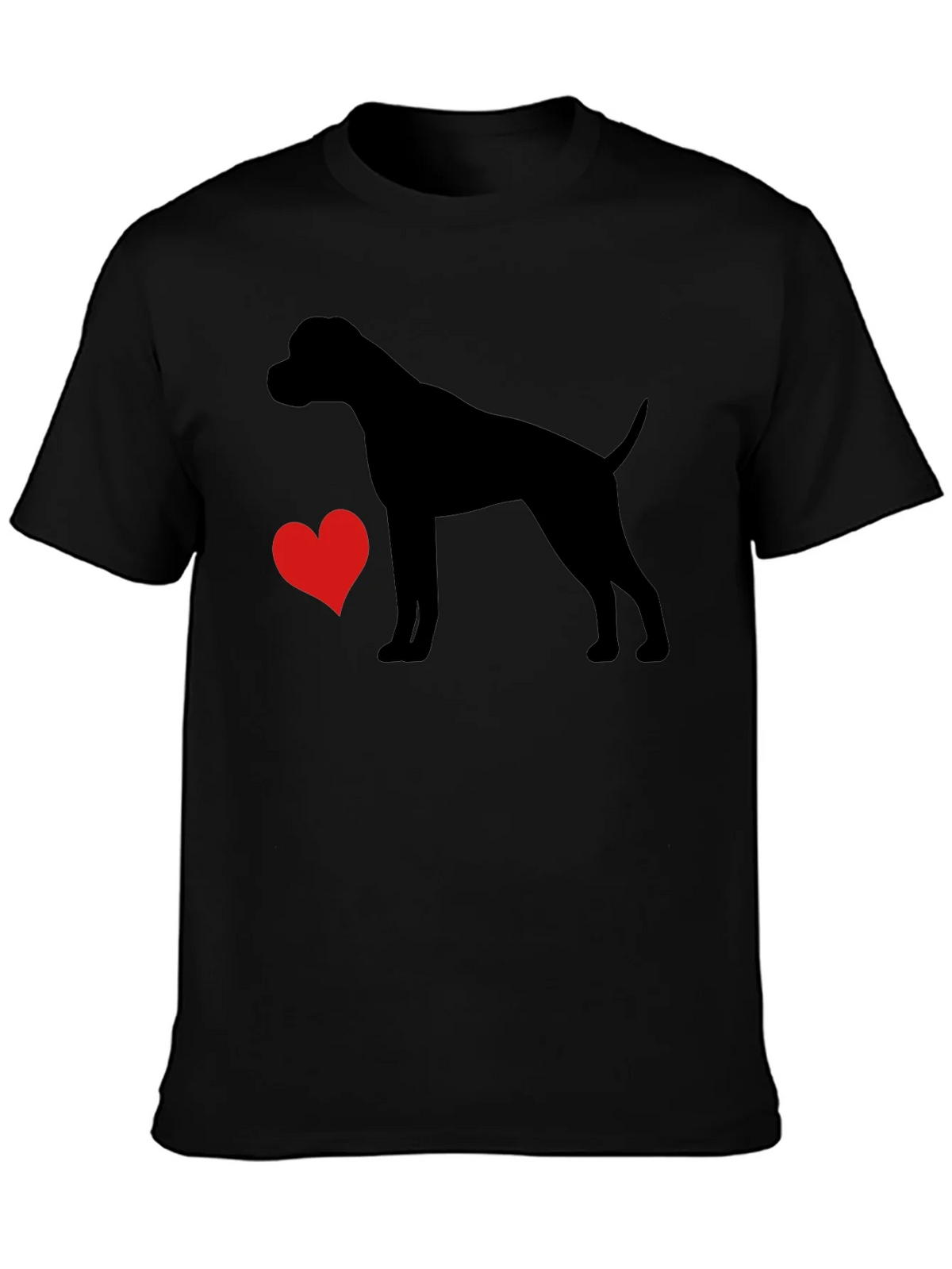 Dog Lover T-Shirt - Heart & Canine Silhouette product image 3