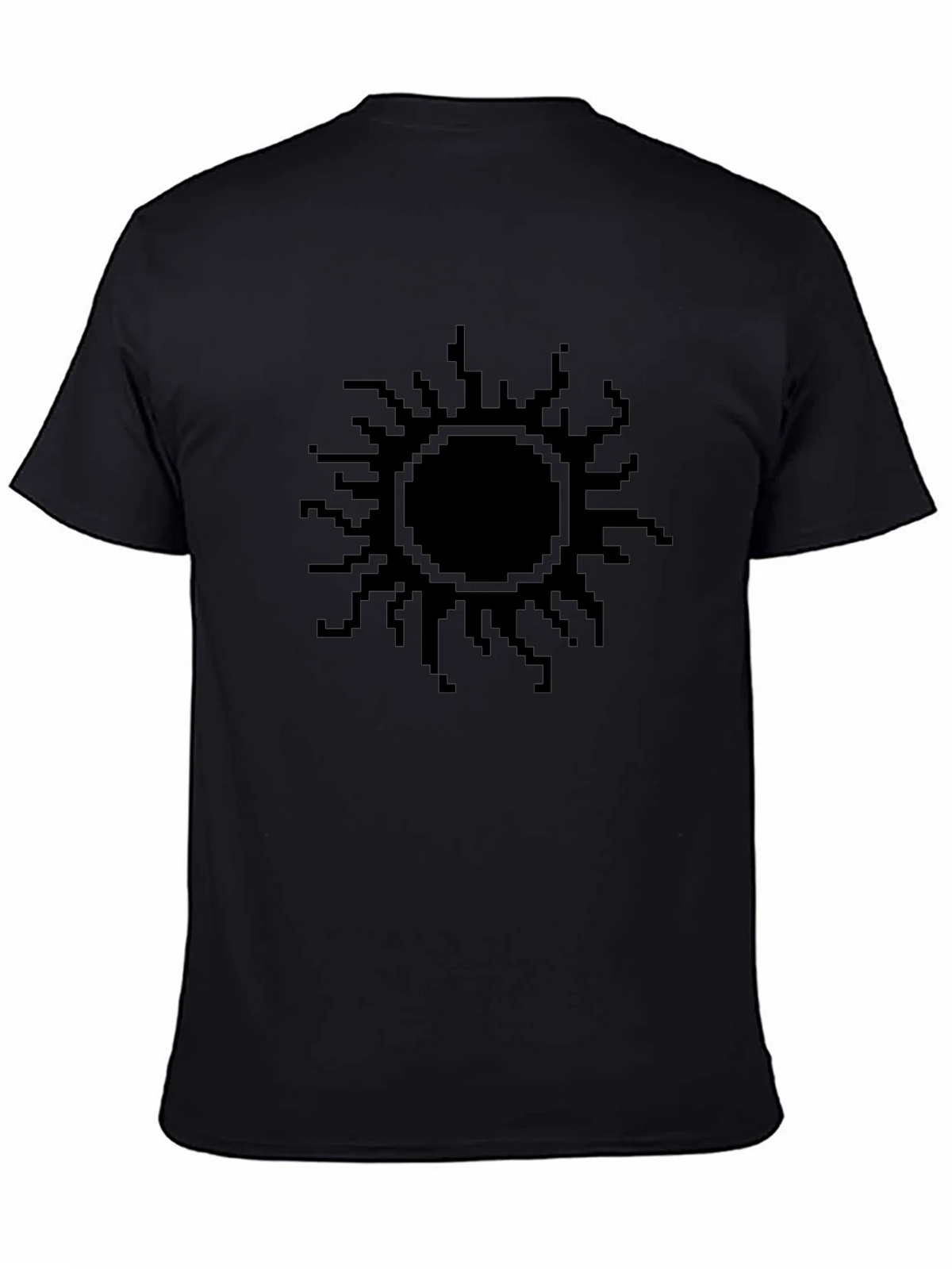 Pixel Sun Black T-Shirt - Graphic Tee for Casual Wear product image 4