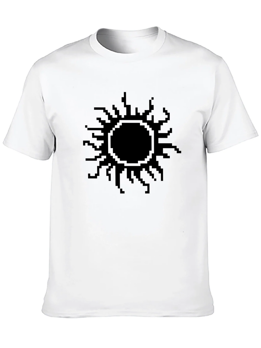 Pixel Sun Black T-Shirt - Graphic Tee for Casual Wear product image 9