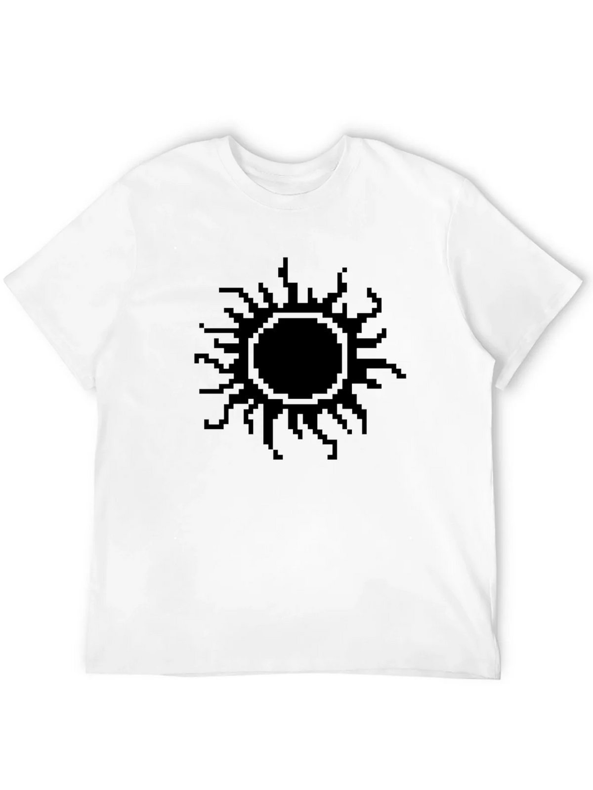 Pixel Sun Black T-Shirt - Graphic Tee for Casual Wear product image 11