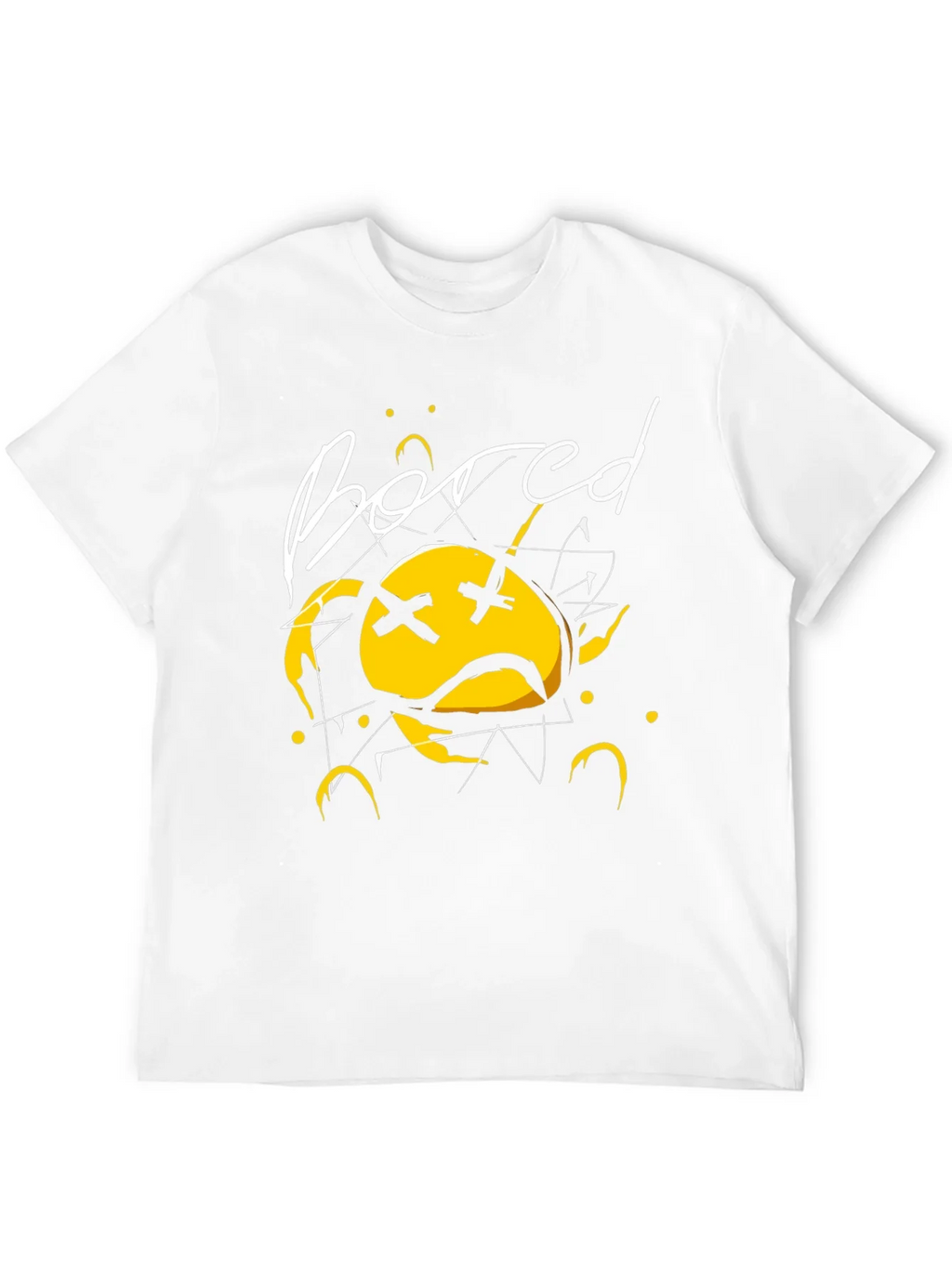 Bored Face Graphic T-Shirt - Stylish Black Tee product image 7