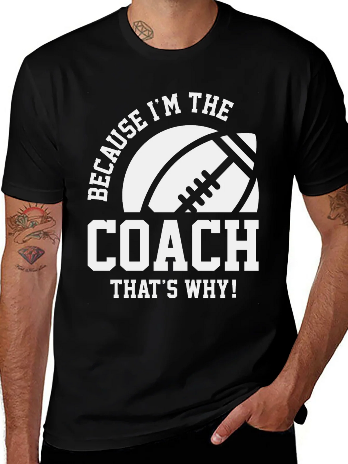 Coach T-Shirt - Because Im the - Football product image 1