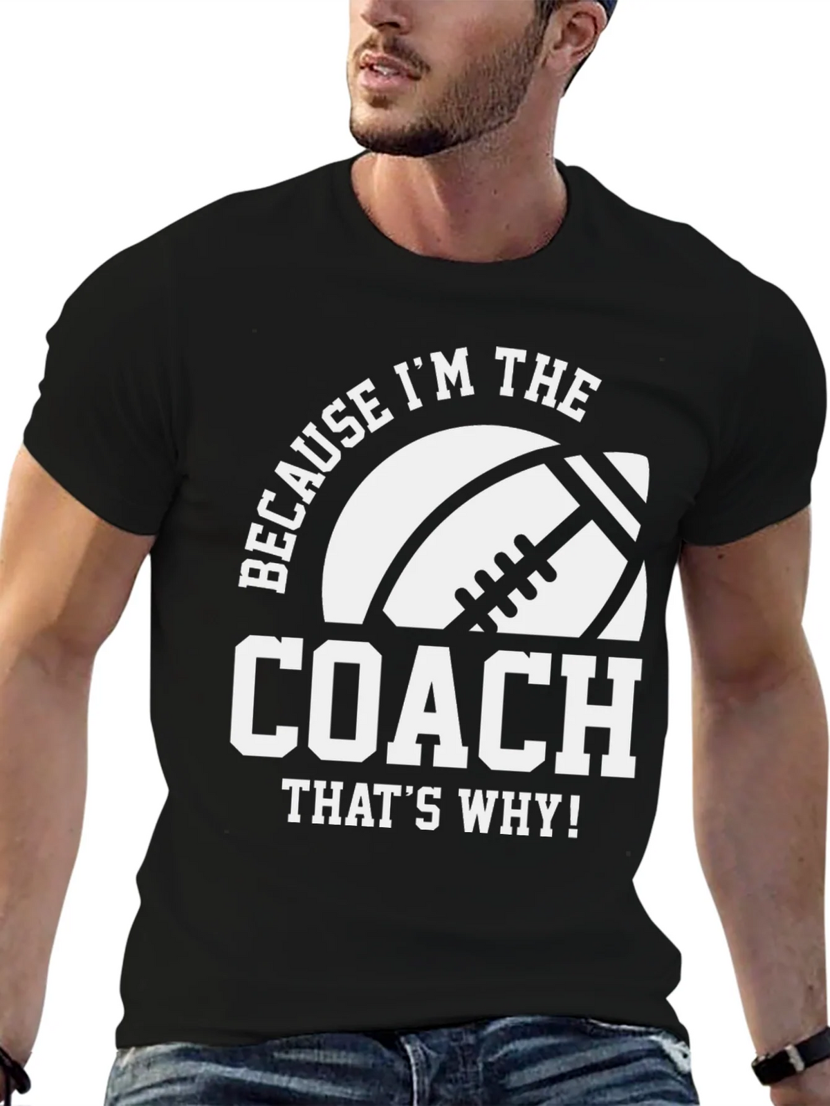 Coach T-Shirt - Because Im the - Football product image 6