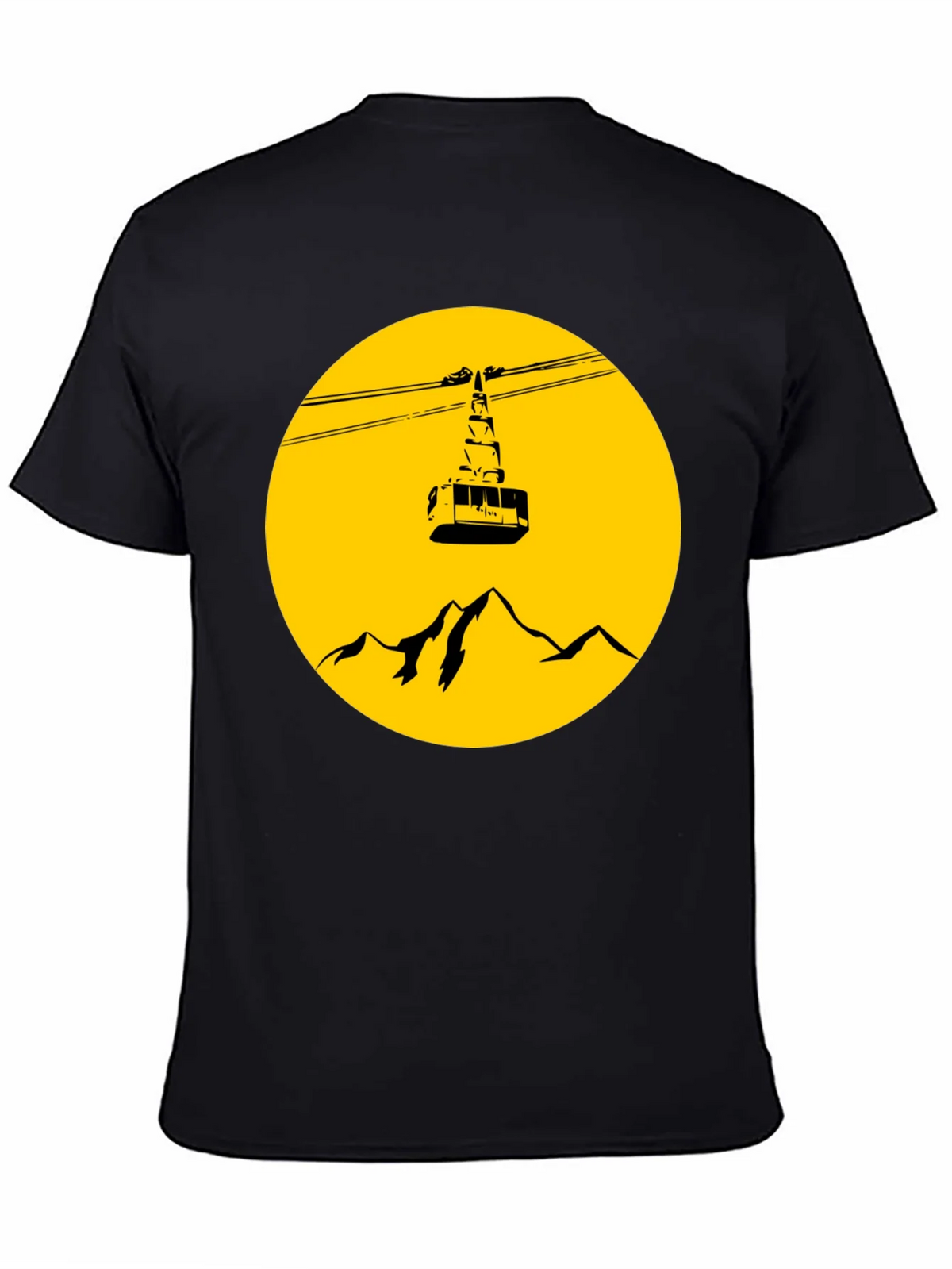 Mountain Gondola Graphic T-Shirt - Black product image 4