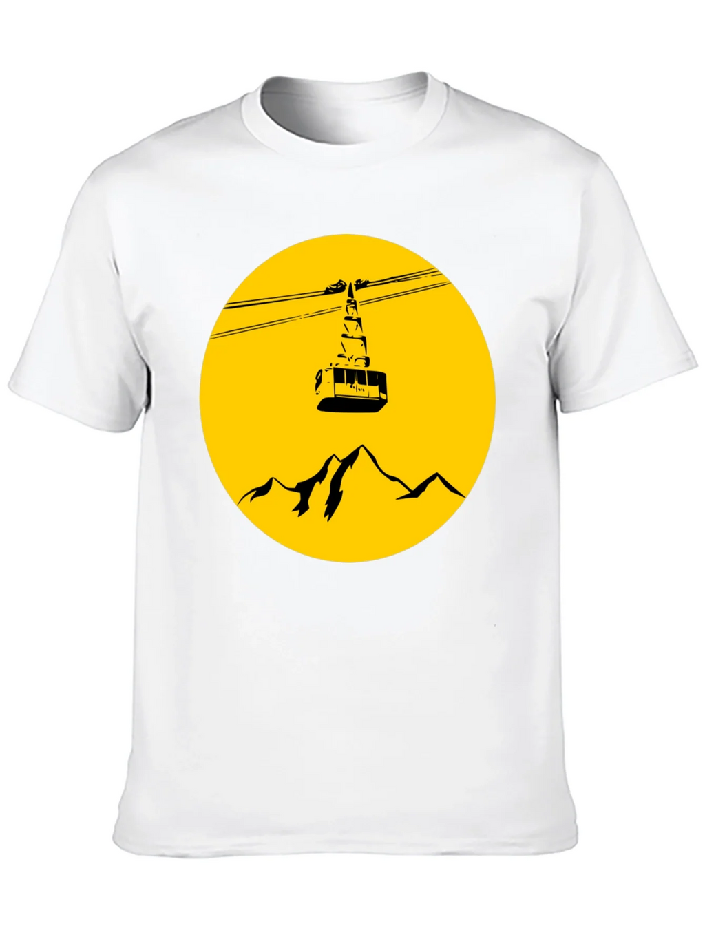 Mountain Gondola Graphic T-Shirt - Black product image 9