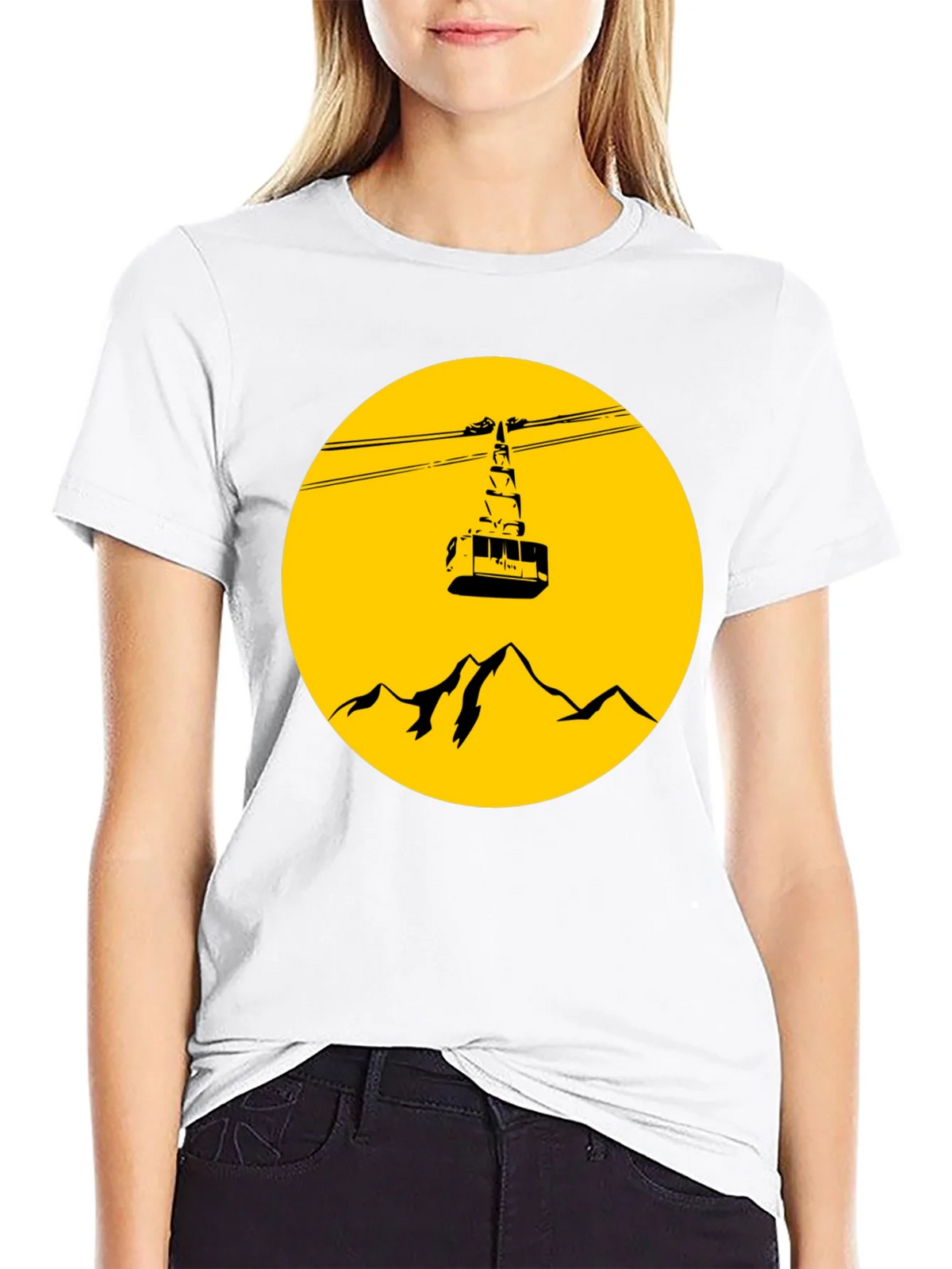 Mountain Gondola Graphic T-Shirt - Black product image 8