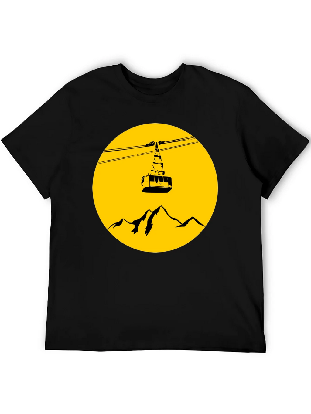 Mountain Gondola Graphic T-Shirt - Black product image 5