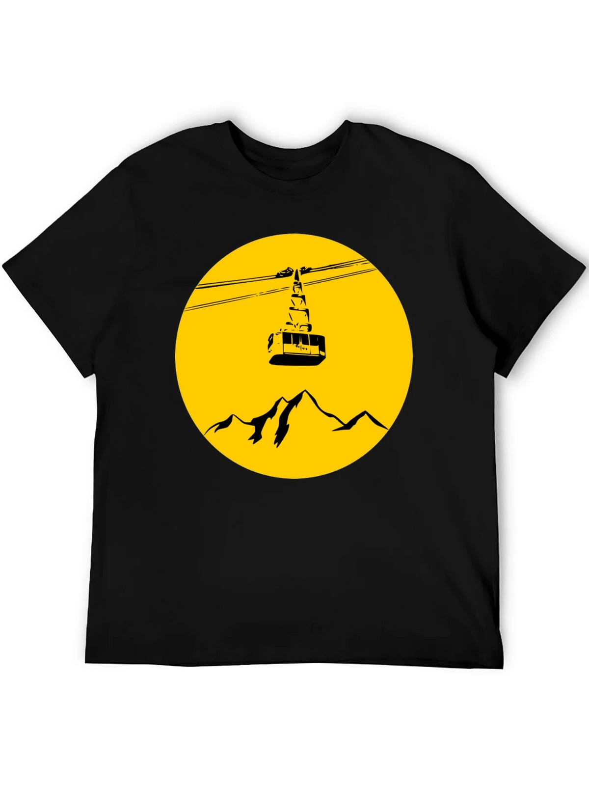 Mountain Gondola Graphic T-Shirt - Black product image 5