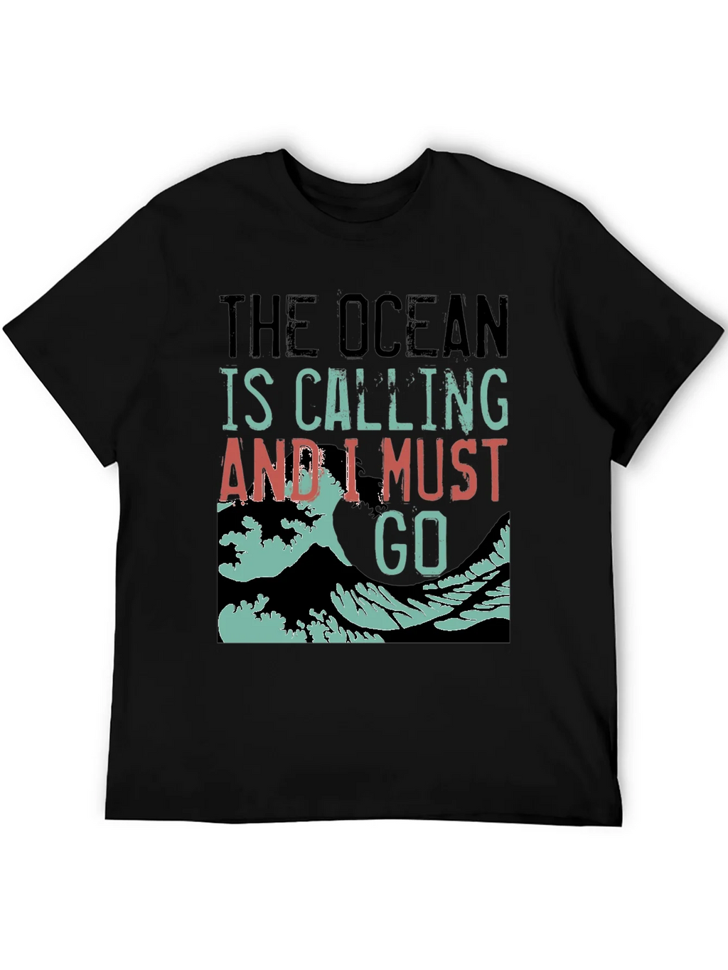 Ocean Calling Black Graphic Tee product image 5