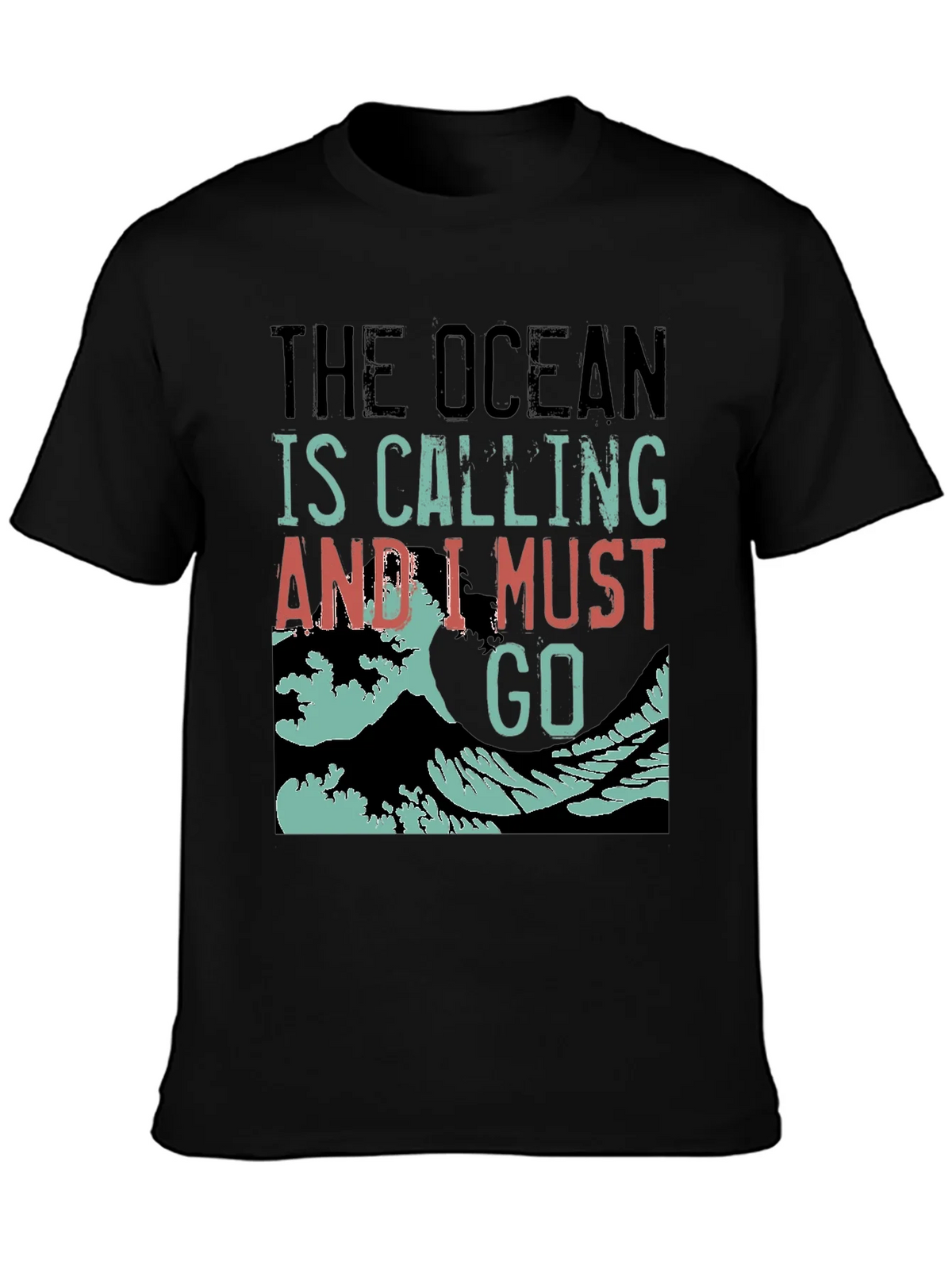 Ocean Calling Black Graphic Tee product image 3