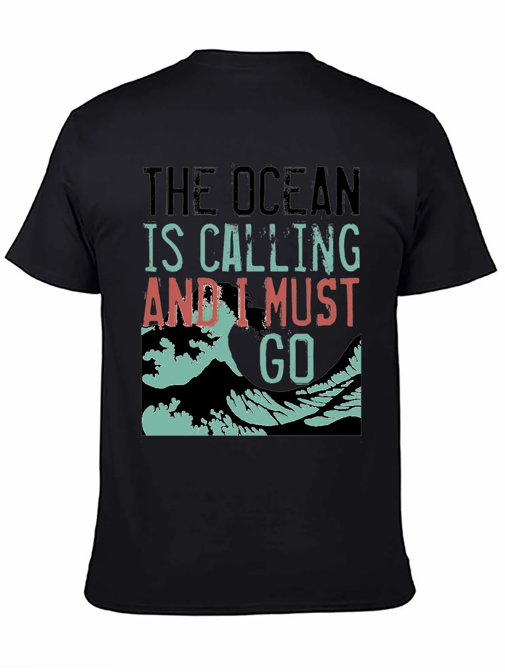 Ocean Calling Black Graphic Tee product image 4