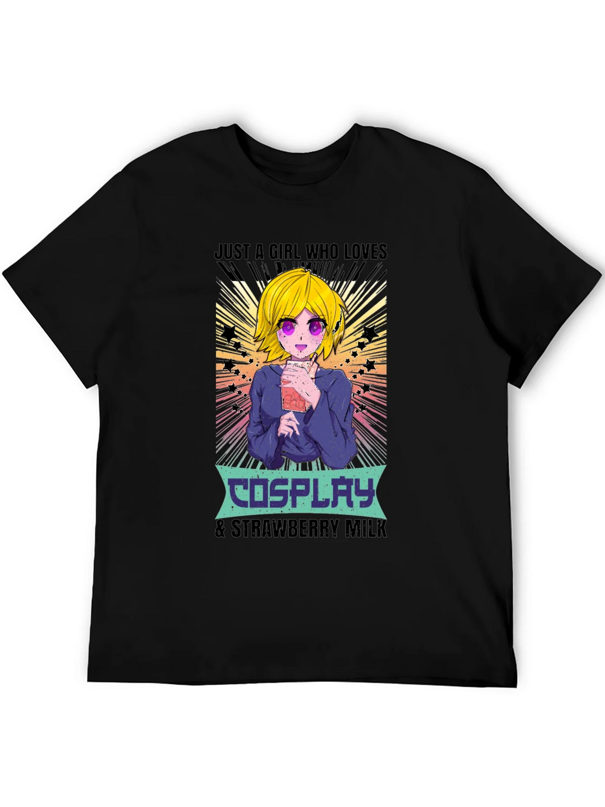 Cosplay & Strawberry Milk Anime T-Shirt product image 5