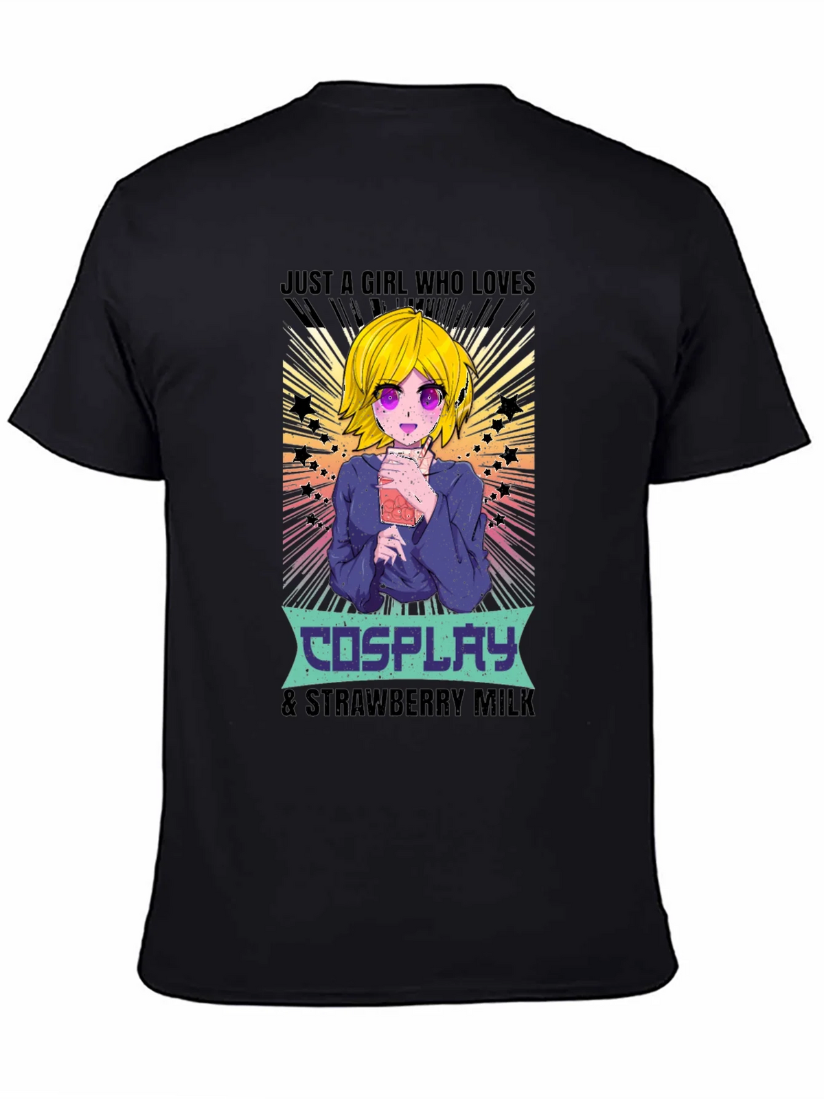 Cosplay & Strawberry Milk Anime T-Shirt product image 4