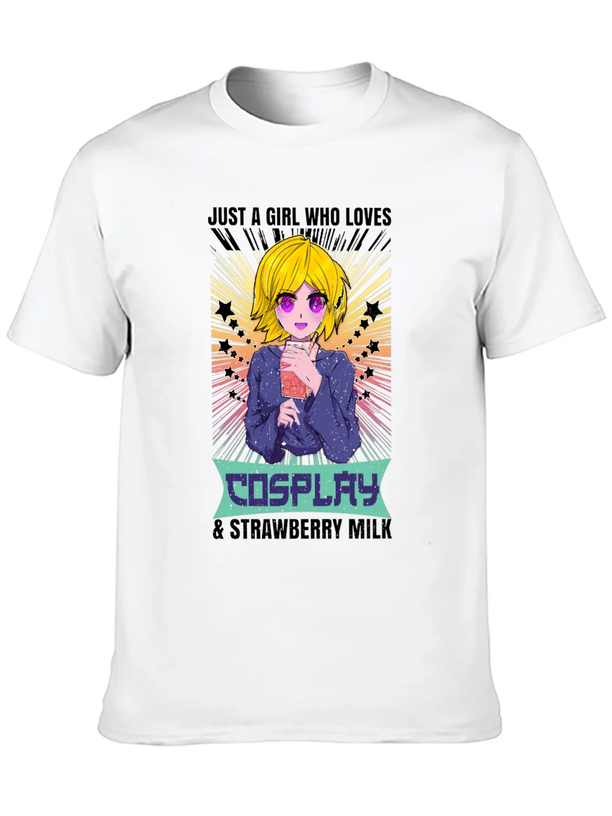 Cosplay & Strawberry Milk Anime T-Shirt product image 9