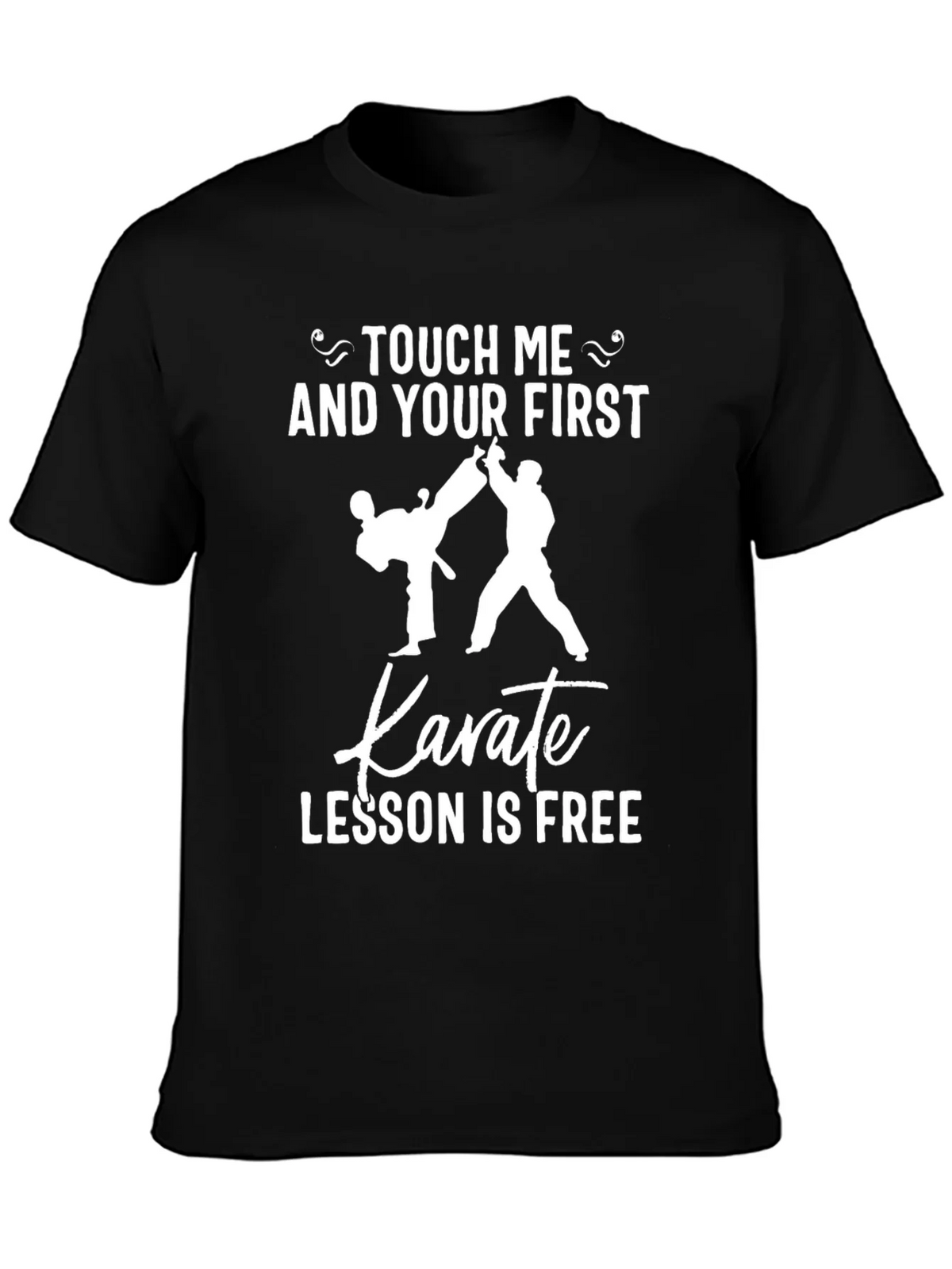 Touch Me Karate Lesson T-Shirt Funny Graphic Tee product image 3