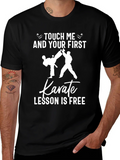 Touch Me Karate Lesson T-Shirt Funny Graphic Tee product image 1