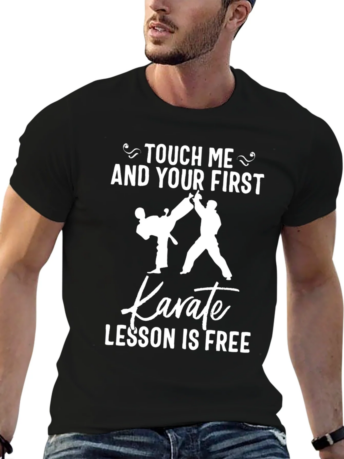 Touch Me Karate Lesson T-Shirt Funny Graphic Tee product image 6