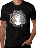 Yoga Mandala Graphic Tee - Black product image 1
