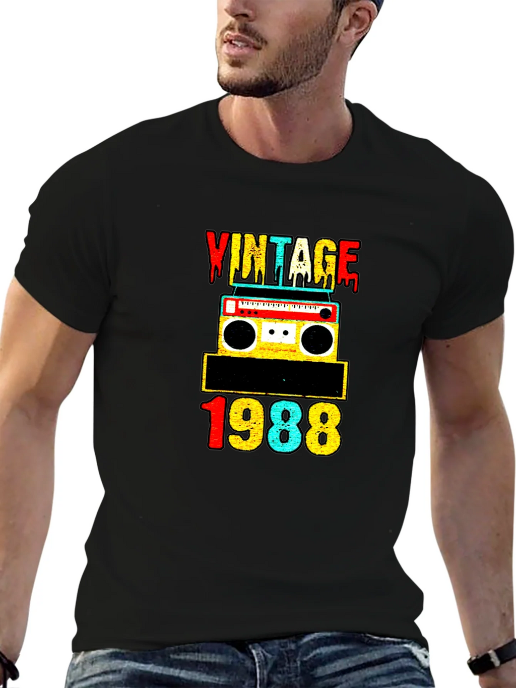 Vintage 1988 Retro Cassette Tape Graphic Tee product image 6