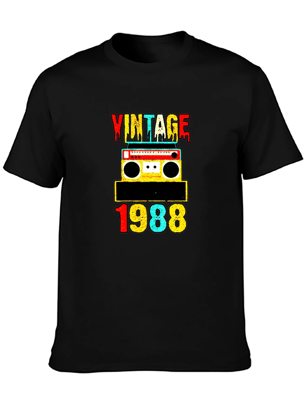 Vintage 1988 Retro Cassette Tape Graphic Tee product image 3