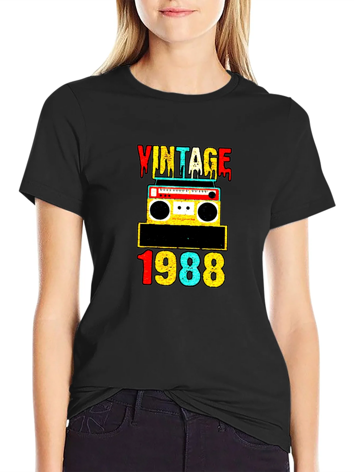 Vintage 1988 Retro Cassette Tape Graphic Tee product image 2