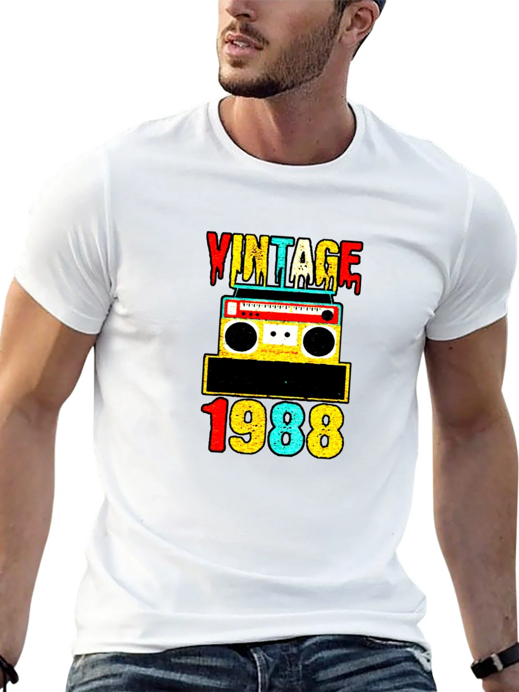 Vintage 1988 Retro Cassette Tape Graphic Tee product image 12