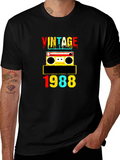 Vintage 1988 Retro Cassette Tape Graphic Tee product image 1