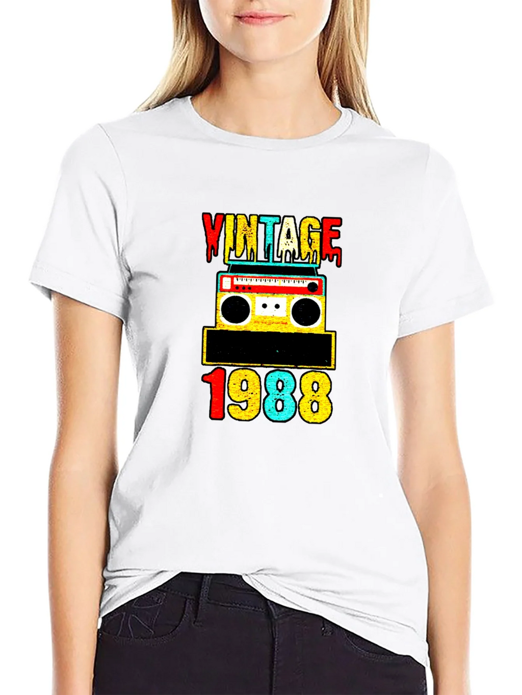 Vintage 1988 Retro Cassette Tape Graphic Tee product image 8