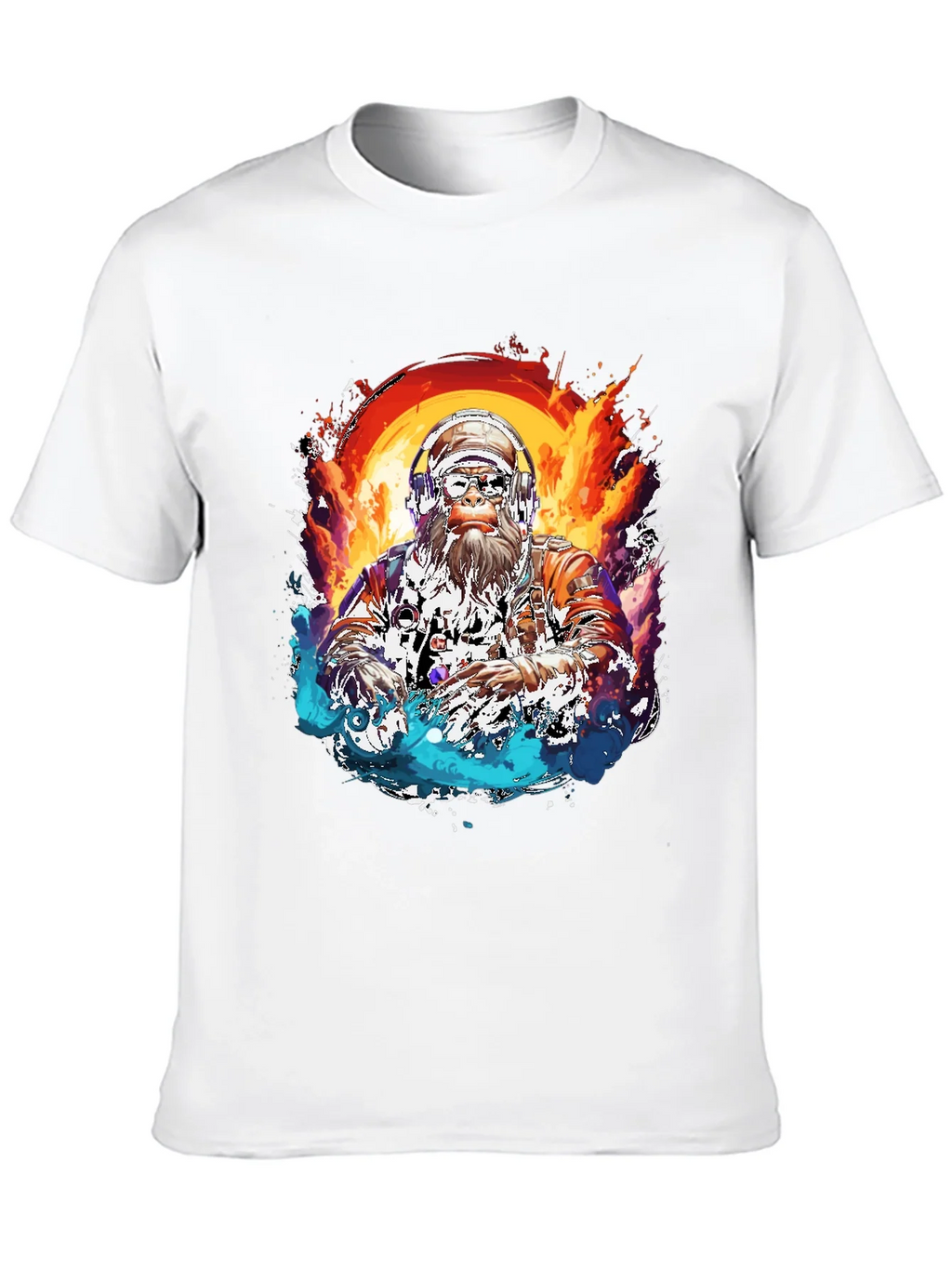 DJ Bigfoot T-Shirt - Fire and Ice Design product image 9