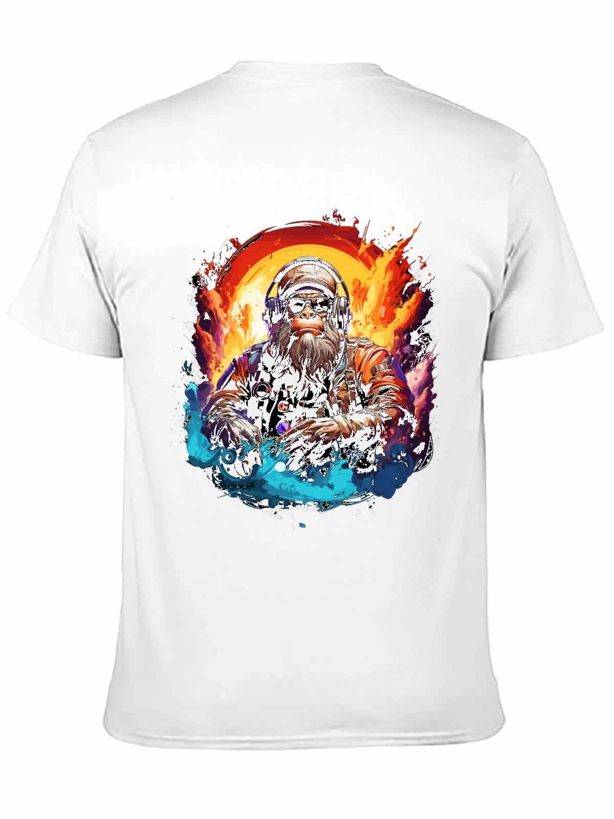 DJ Bigfoot T-Shirt - Fire and Ice Design product image 10