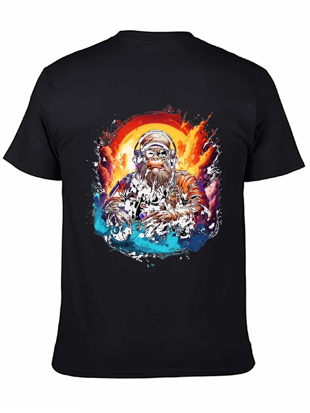 DJ Bigfoot T-Shirt - Fire and Ice Design product image 4