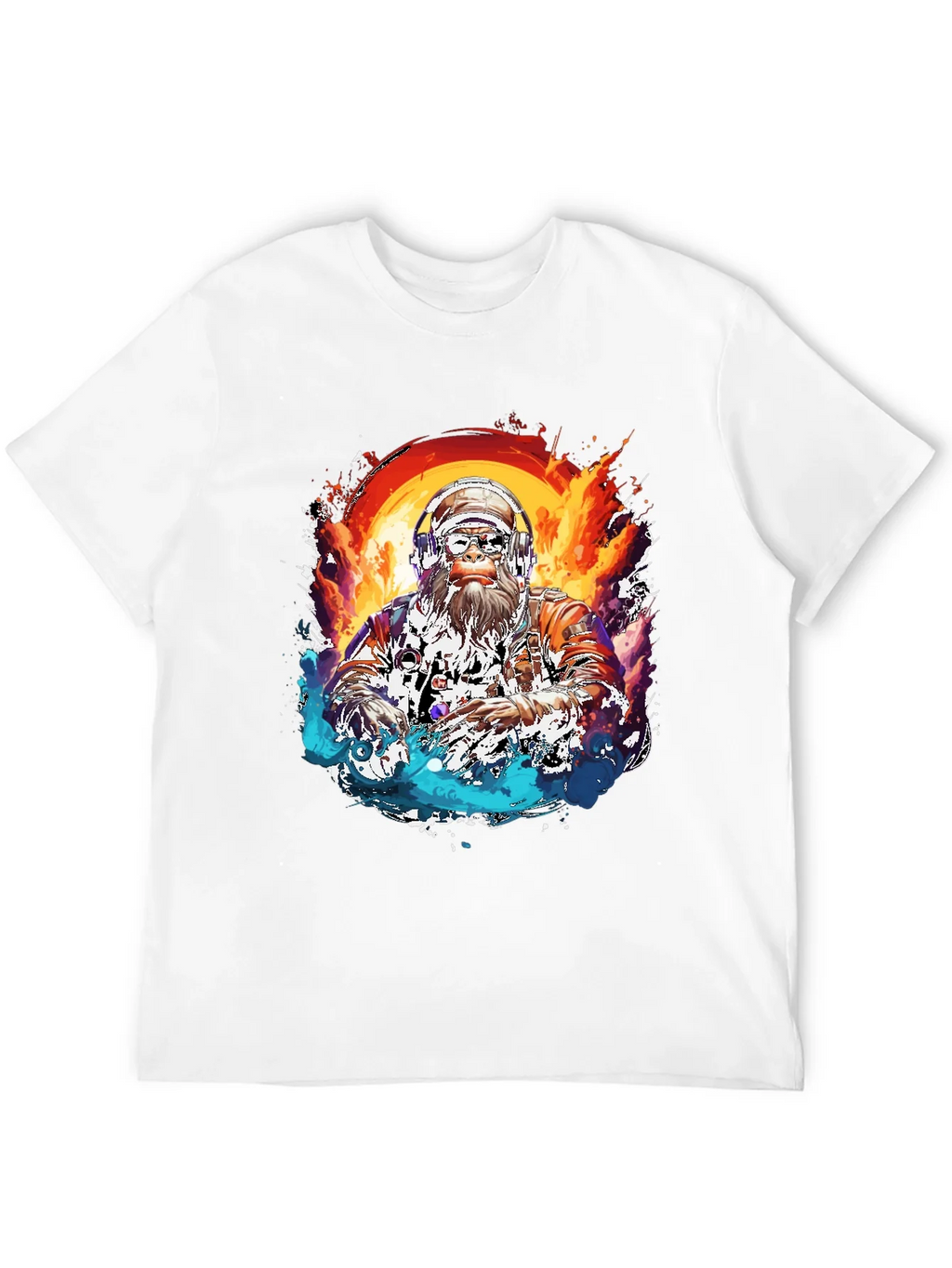 DJ Bigfoot T-Shirt - Fire and Ice Design product image 11
