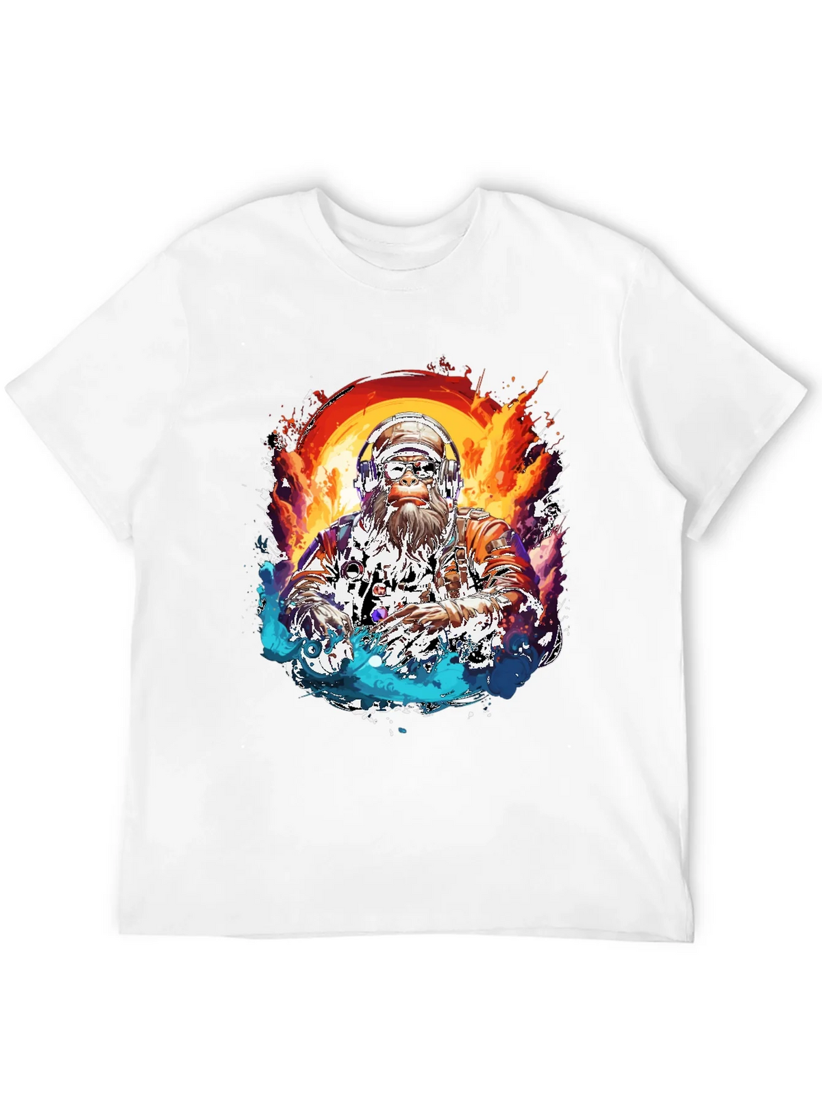 DJ Bigfoot T-Shirt - Fire and Ice Design product image 11