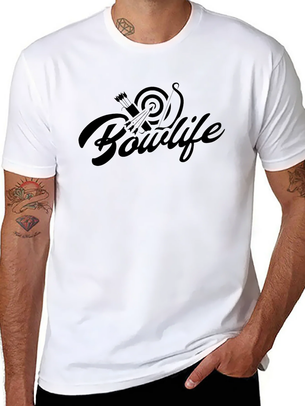 Bowlife Black T-Shirt - Archery Inspired Graphic Tee product image 6