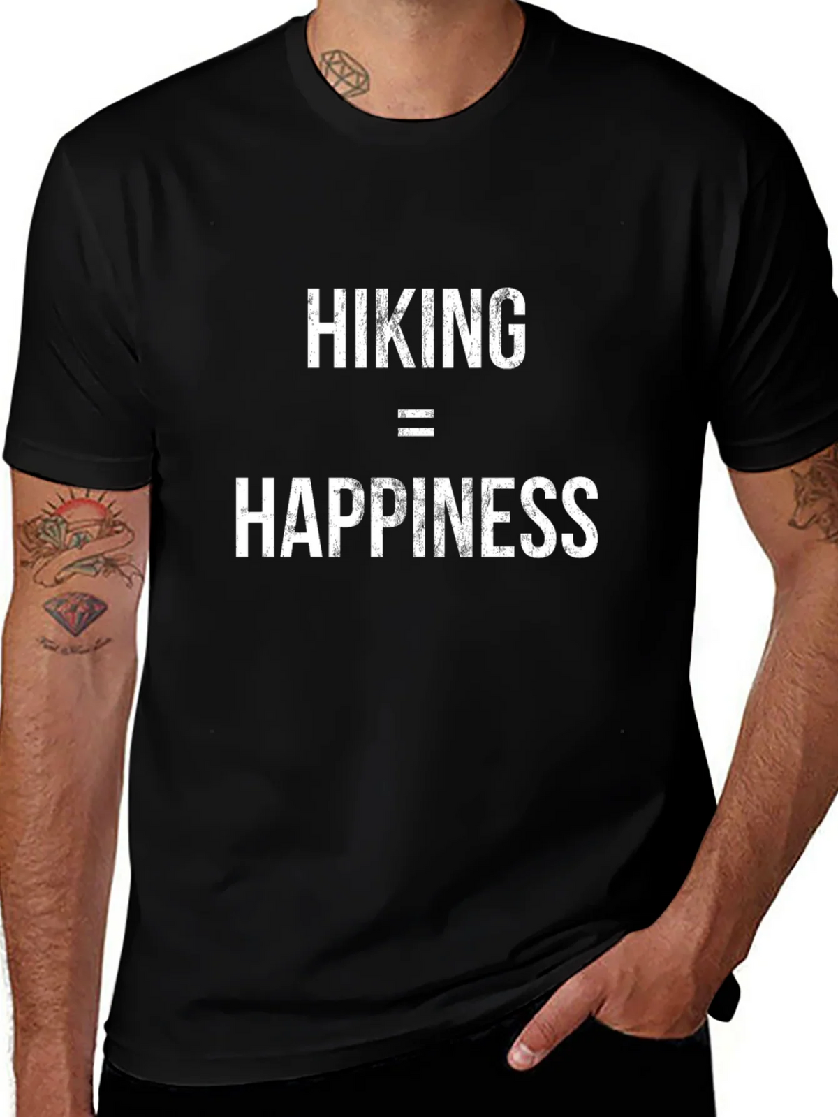 Hiking = Happiness Graphic Tee product image 1