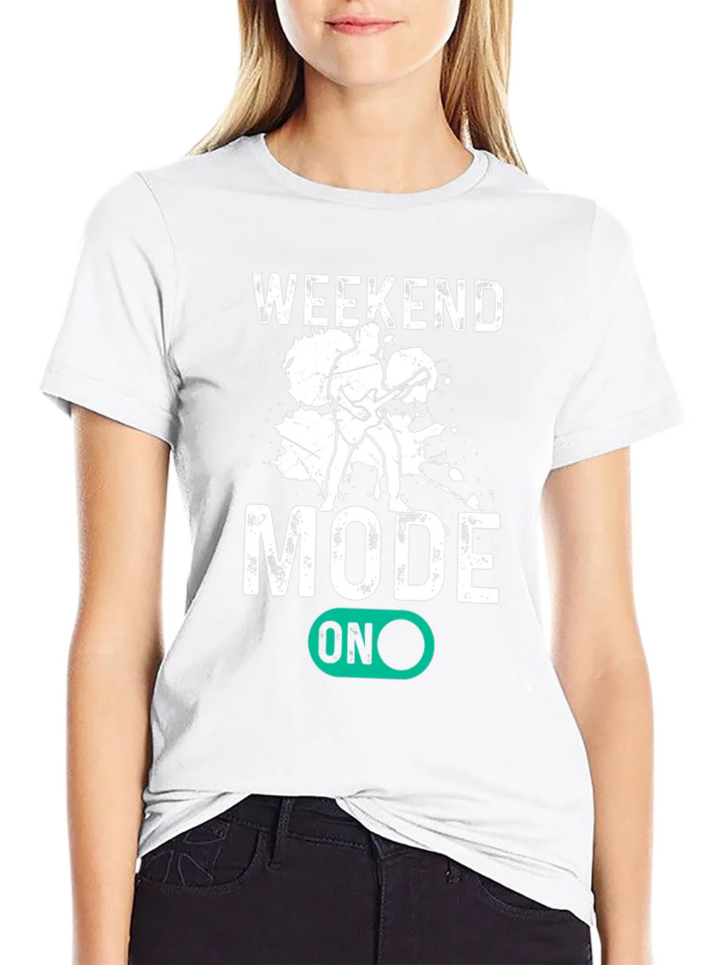 Weekend Mode On T-Shirt - Black Graphic Tee product image 7