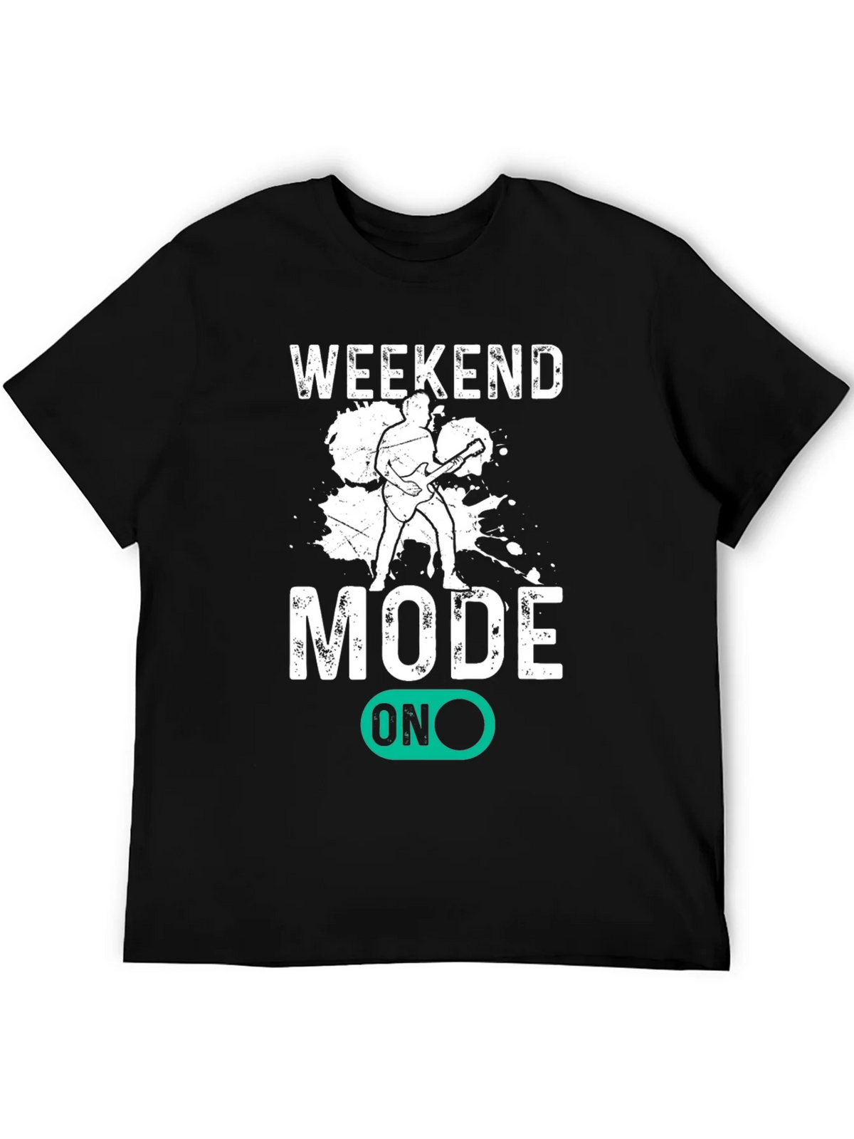 Weekend Mode On T-Shirt - Black Graphic Tee product image 4