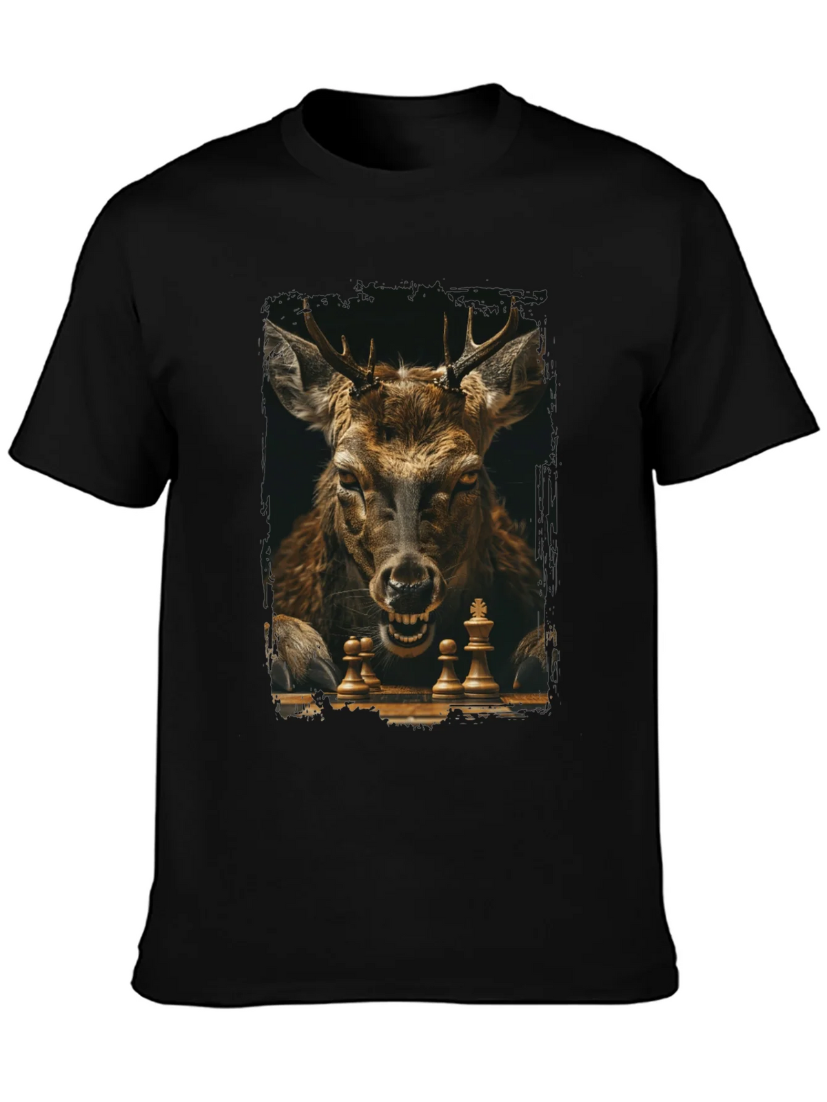 Chess Deer Graphic Tee - Unique Animal Design product image 3