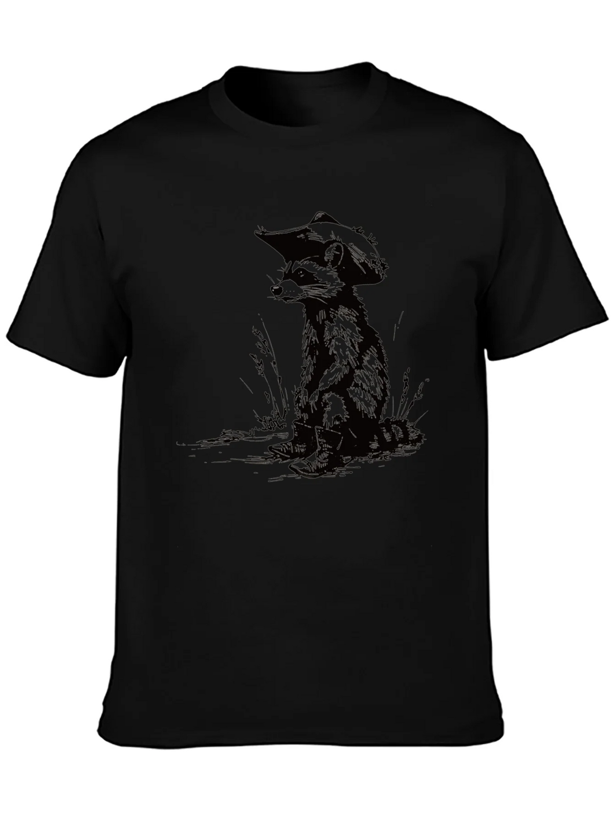 Raccoon Cowboy Graphic Tee - Cool Casual Style product image 3