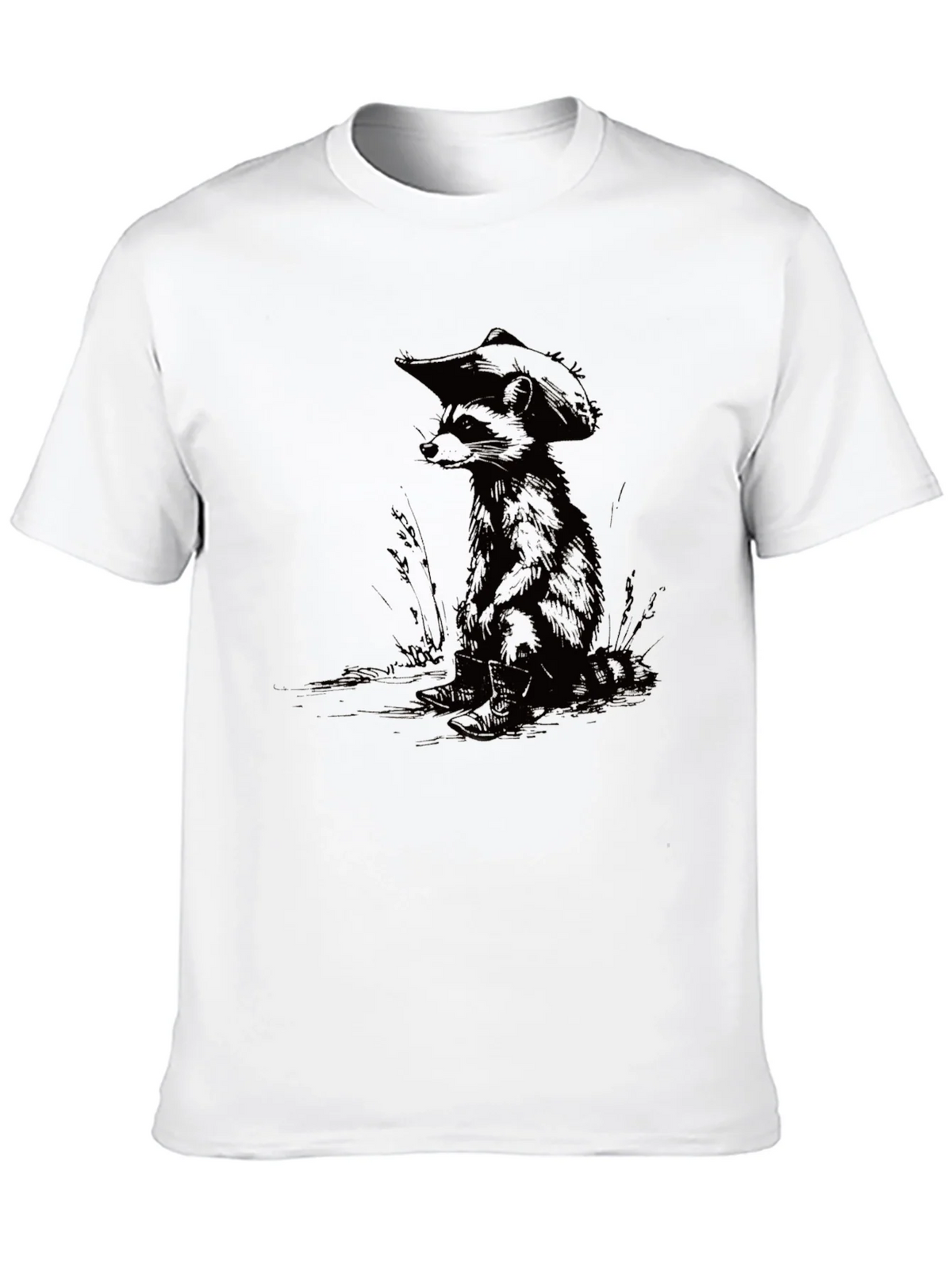 Raccoon Cowboy Graphic Tee - Cool Casual Style product image 9