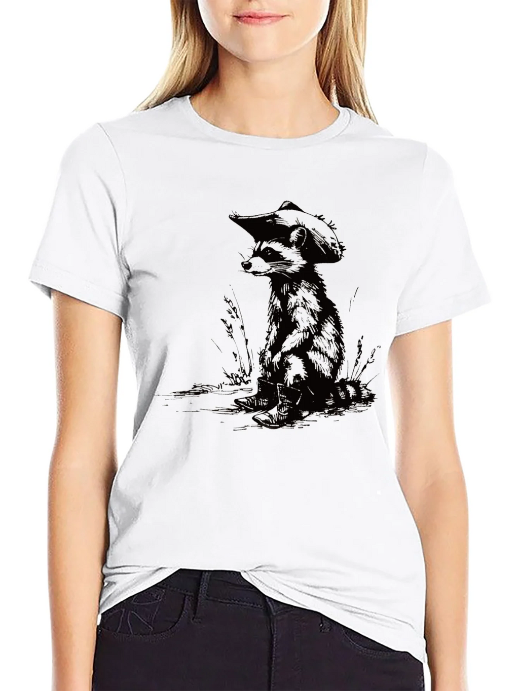 Raccoon Cowboy Graphic Tee - Cool Casual Style product image 8