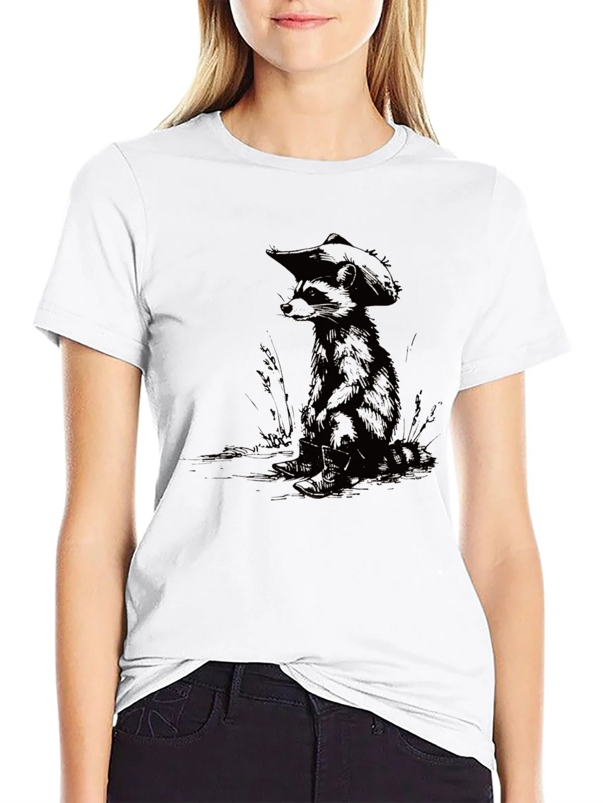 Raccoon Cowboy Graphic Tee - Cool Casual Style product image 8