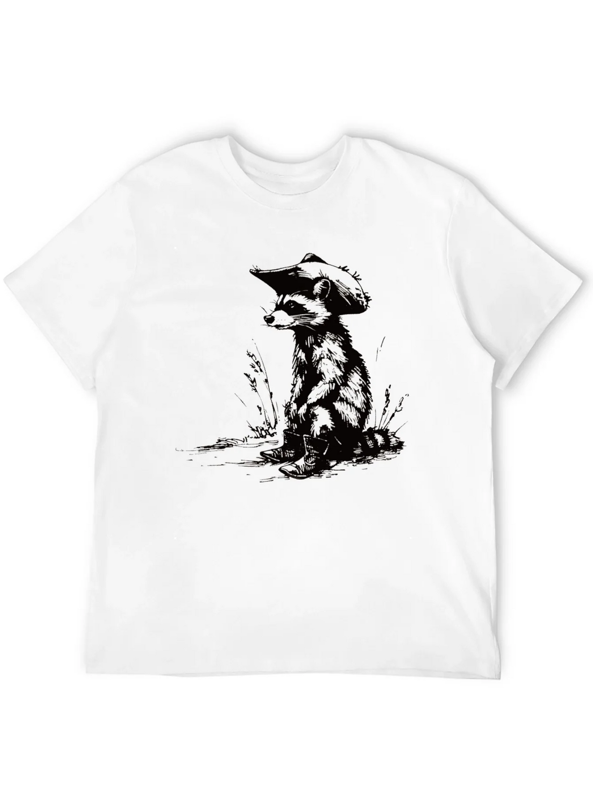 Raccoon Cowboy Graphic Tee - Cool Casual Style product image 11