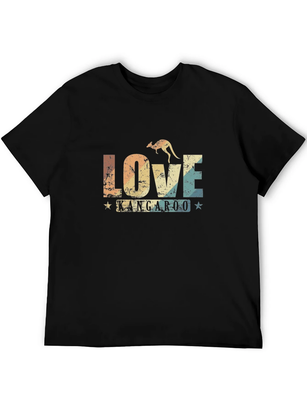 Love Kangaroo Retro Graphic T-Shirt product image 5