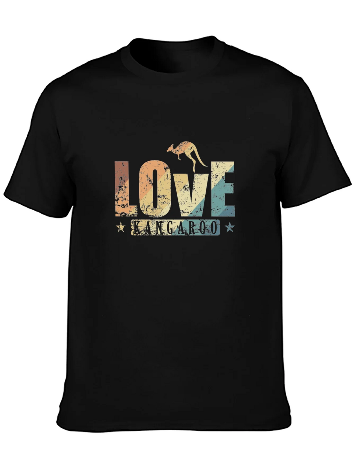 Love Kangaroo Retro Graphic T-Shirt product image 3