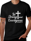 Be Strong and Courageous Graphic Tee product image 1